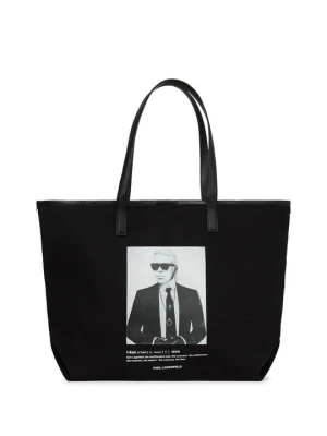Torba na zakupy KARL LAGERFELD czarny