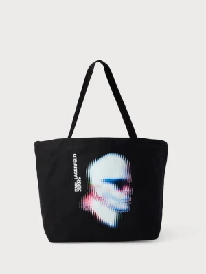 Torba na zakupy KARL LAGERFELD czarny