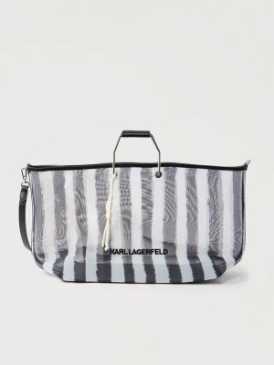 Torba na zakupy KARL LAGERFELD czarny