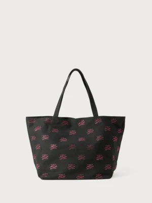 Torba na zakupy KARL LAGERFELD czarny