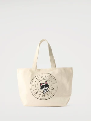 Torba na zakupy KARL LAGERFELD mleczny
