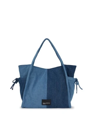 Torba na zakupy KARL LAGERFELD niebieski denim