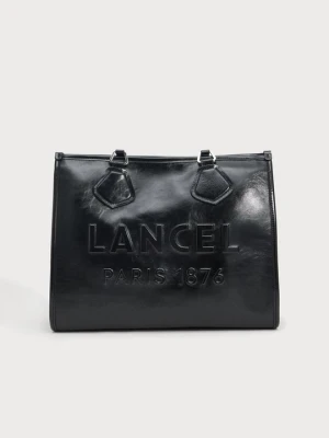 Torba na zakupy Lancel czarny