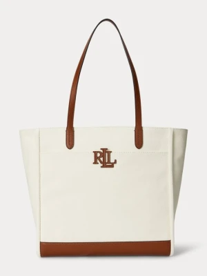 Torba na zakupy Lauren Ralph Lauren mleczny