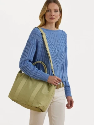 Torba na zakupy Lauren Ralph Lauren oliwkowy