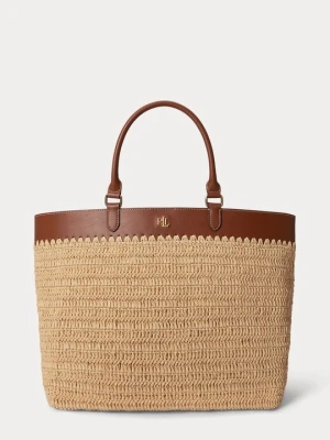 Torba na zakupy Lauren Ralph Lauren jasnobrązowy