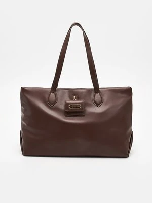 Torba na zakupy LOVE MOSCHINO brązowy