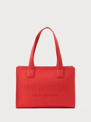 Torba na zakupy LOVE MOSCHINO czerwony