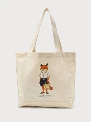 Torba na zakupy Maison Kitsuné mleczny