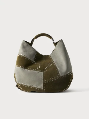 Torba na zakupy MOSCHINO ciemnozielony