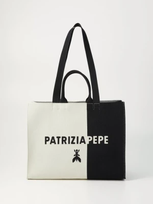 Torba na zakupy Patrizia Pepe piaskowy