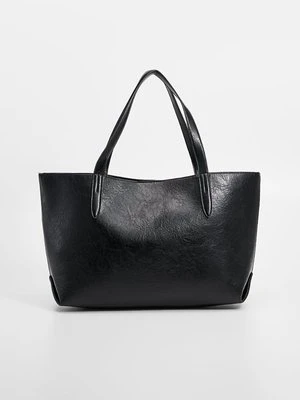 Torba na zakupy Pieces czarny