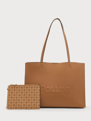 Torba na zakupy Pollini jasnobrązowy