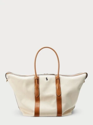 Torba na zakupy Polo Ralph Lauren mleczny