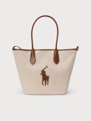 Torba na zakupy Polo Ralph Lauren mleczny