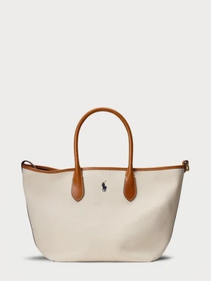 Torba na zakupy Polo Ralph Lauren mleczny