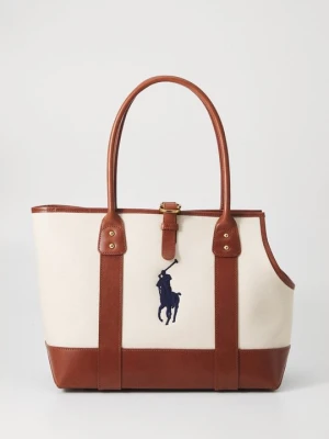 Torba na zakupy Polo Ralph Lauren mleczny
