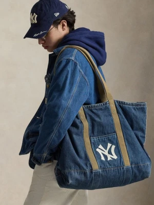 Torba na zakupy Polo Ralph Lauren niebieski denim