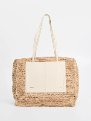 Torba na zakupy Ted Baker piaskowy