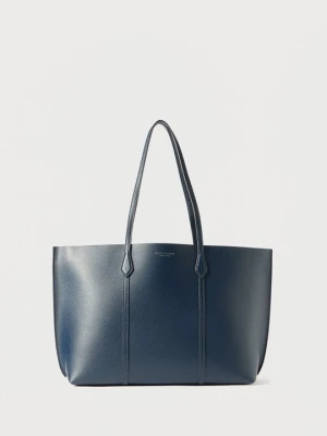 Torba na zakupy Tory Burch granatowy