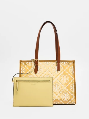 Torba na zakupy Tory Burch żółty