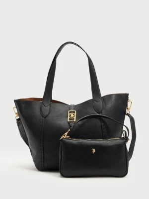Torba na zakupy U.S. POLO ASSN. czarny