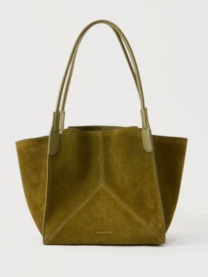 Torba na zakupy Victoria Beckham oliwkowy