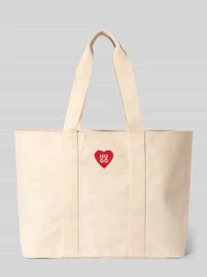 Torba plażowa z czystej bawełny model 'Becky CH' HUGO