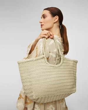 Torba Pleciona Ze Skóry Dragon Diffusion Nantucket Basket Big