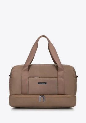 Torba podróżna do samolotu wielofunkcyjna brązowa Wittchen