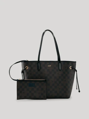Torba shopper Cortina Piazza Lara w kolorze ciemnobrązowym/czarnym Joop