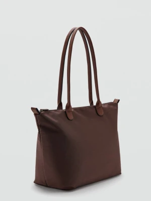 Torba shopper czekoladowy - Teen - Rozmiar uniwersalny - MANGO TEEN
