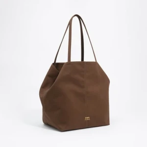 Torba shopper duża bawełna ciemny khaki BIMBA Y LOLA DARK KHAKI