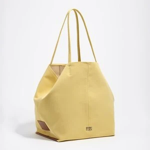Torba shopper duża gabardyna bananowa BIMBA Y LOLA