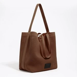 Torba shopper Chihuahua duża nylon brązowa BIMBA Y LOLA
