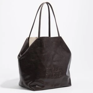 Torba shopper duża skóra ciemna czekolada BIMBA Y LOLA