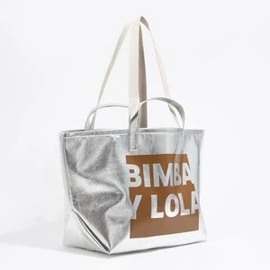 Torba shopper duża srebrna BIMBA Y LOLA