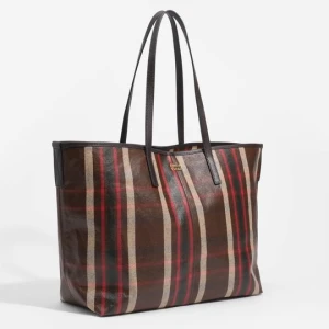 Torba shopper duża materiałowa tartan dąb BIMBA Y LOLA