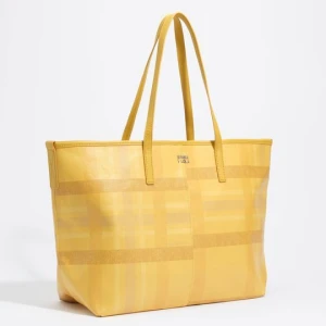 Torba shopper duża tartan żółta BIMBA Y LOLA