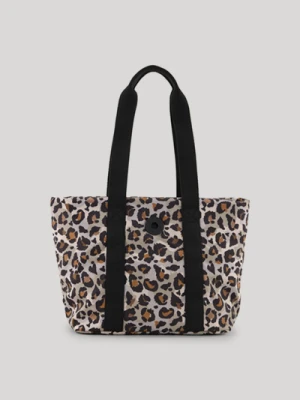 Torba shopper Giocoso Leo Helena w kolorze koniakowym, beżowym/czarnym ze zwierzęcym wzorem Joop