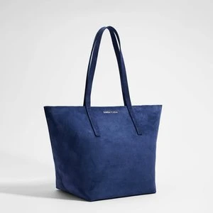 Torba shopper L zamsz ciemnoniebieska BIMBA Y LOLA