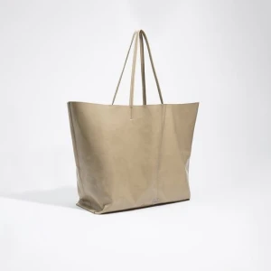 Torba shopper maxi błyszcząca skóra szałwia BIMBA Y LOLA SAGE