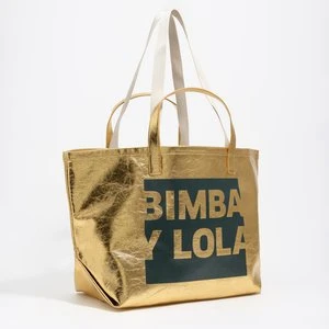 Torba shopper duża złota BIMBA Y LOLA