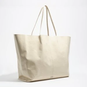 Torba shopper Paper maxi skóra śmietankowa BIMBA Y LOLA