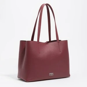 Torba shopper Chihuahua skóra bordowa BIMBA Y LOLA