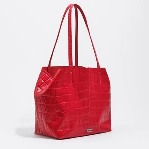 Torba shopper średnia skóra czerwona BIMBA Y LOLA