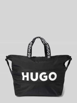 Torba shopper w jednolitym kolorze model ‘Luka’ HUGO