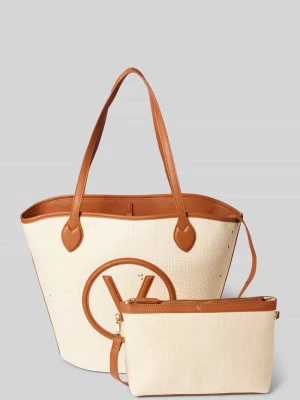 Torba shopper z aplikacją z logo model ‘COVENT’ VALENTINO BAGS
