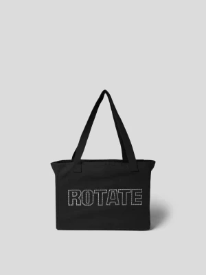 Torba shopper z aplikacją z metką ROTATE Czarny