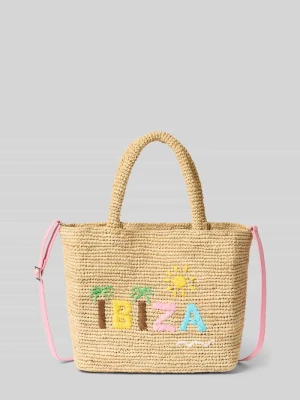 Torba shopper z czystej bawełny model 'RAFFIA' MC2 Saint Barth